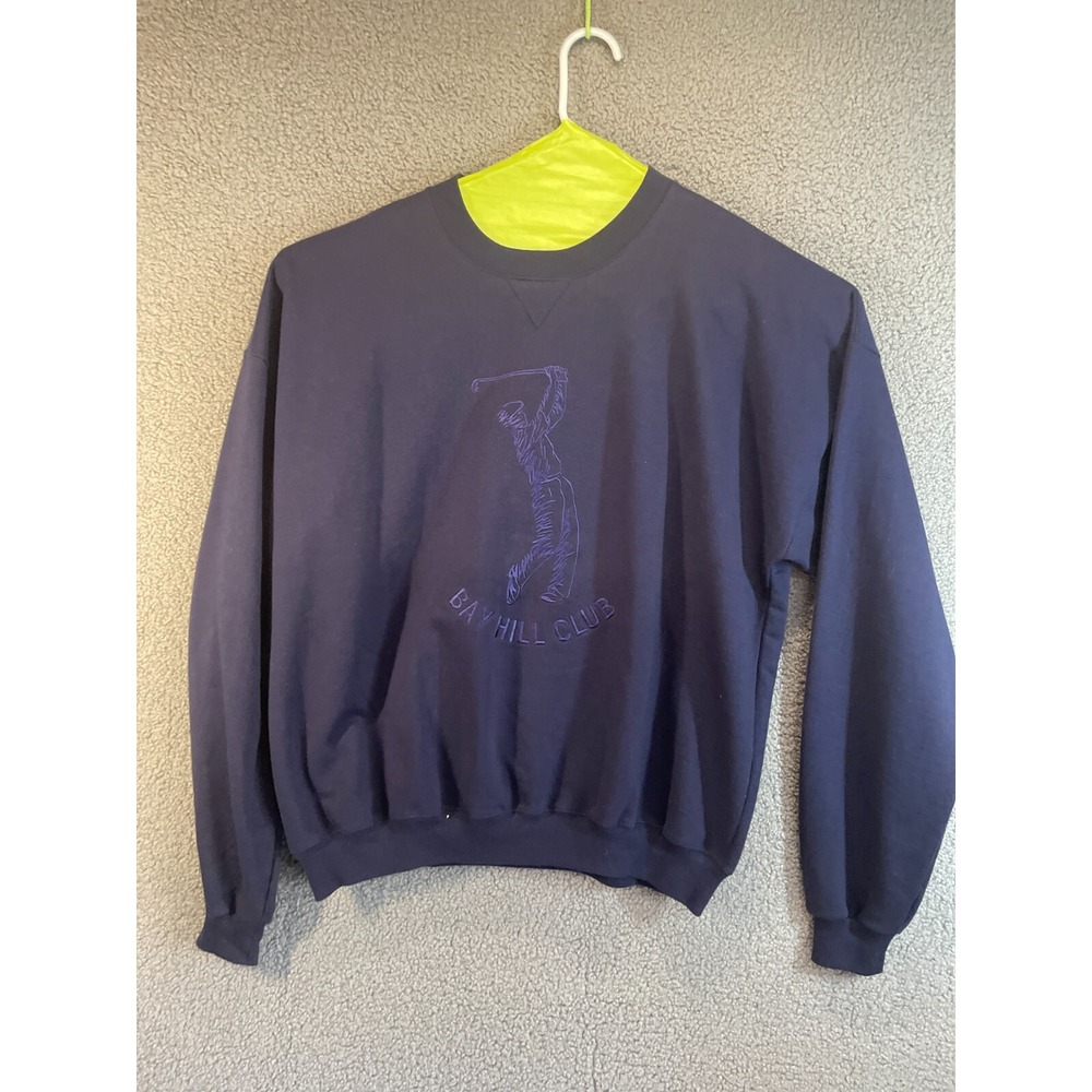 Sahara Club Men's Henley‎ Sweatshirt  Blue XL Pullover Long Sleeve